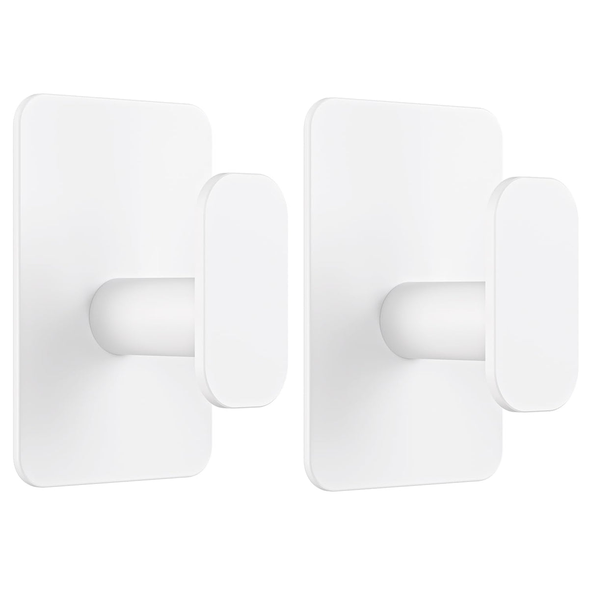 Large Heavy Duty Adhesive Wall Hooks - 26lb Max, Stainless Steel Waterproof Towel Hooks for Hanging Towel, Coat, Robe, Sticky Hooks for Use in Bathroom, Shower, Kitchen, Door(Black, 4 Pack)