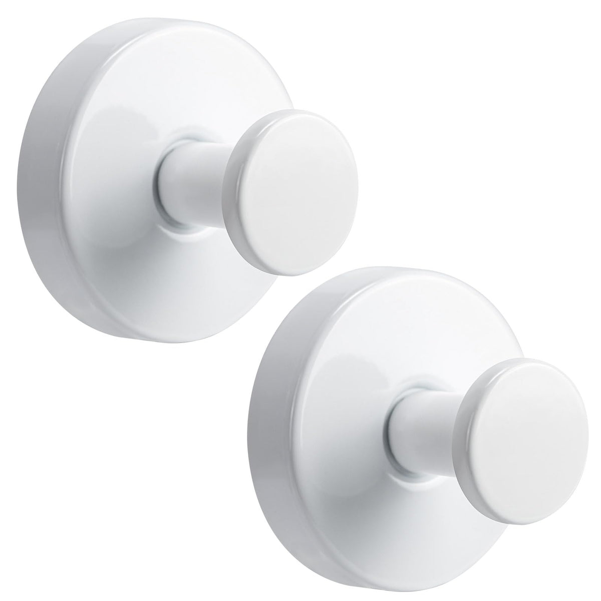 Suction Cup Hooks for Shower No-Drill Bathroom Hooks for Towels, Robes, Loofah Mountable on Bathroom Walls, Kitchen, Glass, Mirrors, Tile and Smooth,Non-Porous Surfaces (4, Brushed Nickel)