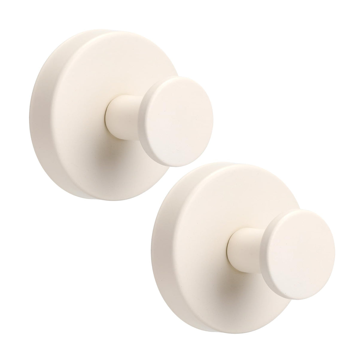 Suction Cup Hooks for Shower No-Drill Bathroom Hooks for Towels, Robes, Loofah Mountable on Bathroom Walls, Kitchen, Glass, Mirrors, Tile and Smooth,Non-Porous Surfaces (4, Brushed Nickel)