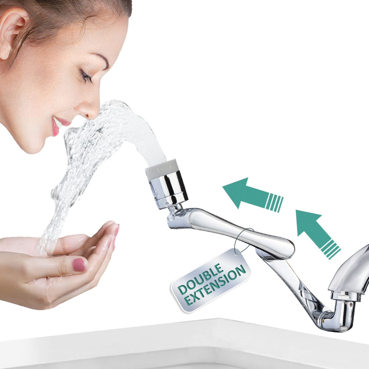 CECEFIN Kitchen Sink Sprayer Hose Attachment for Faucet, 79" Recoil Hose