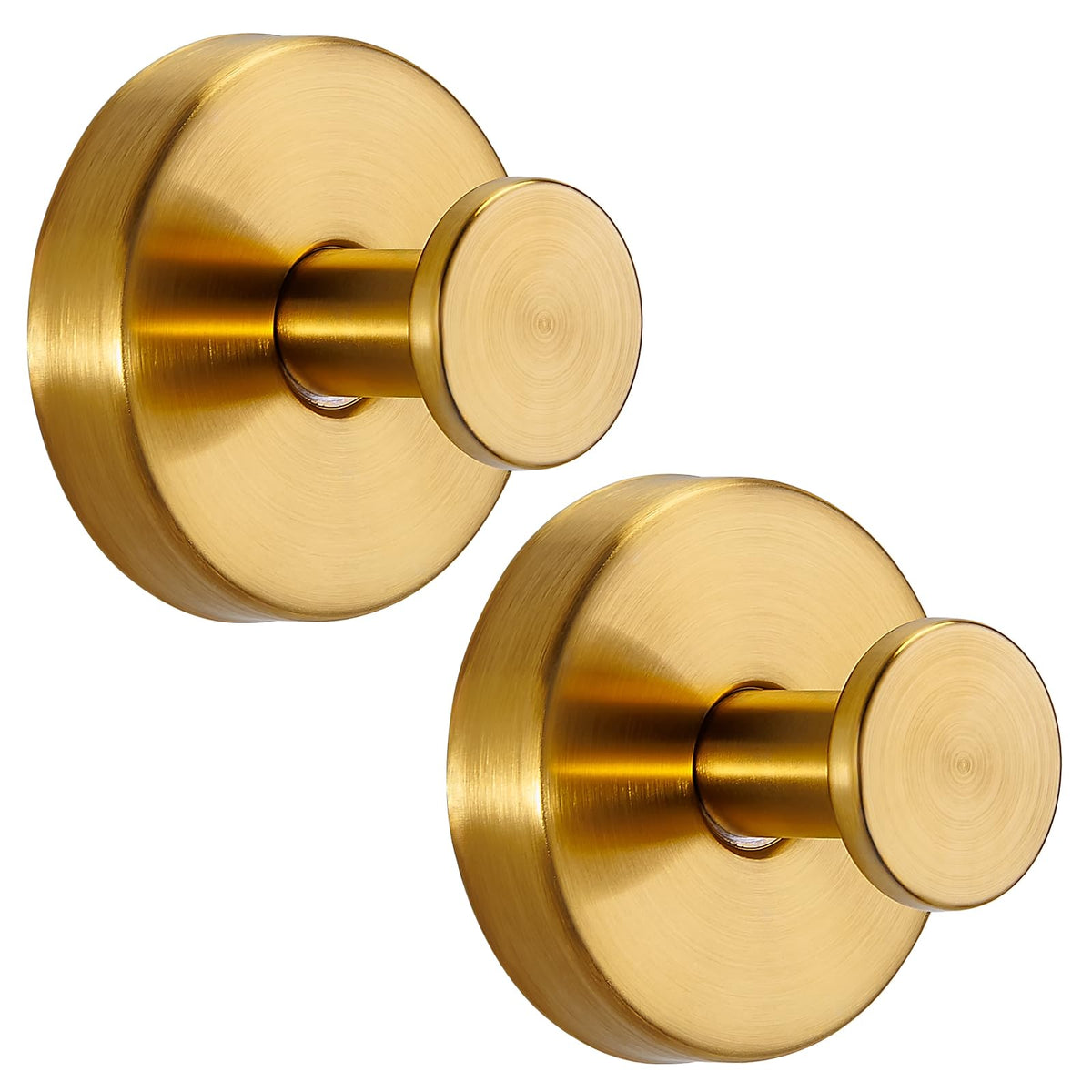Suction Cup Hooks for Shower No-Drill Bathroom Hooks for Towels, Robes, Loofah Mountable on Bathroom Walls, Kitchen, Glass, Mirrors, Tile and Smooth,Non-Porous Surfaces (4, Brushed Nickel)