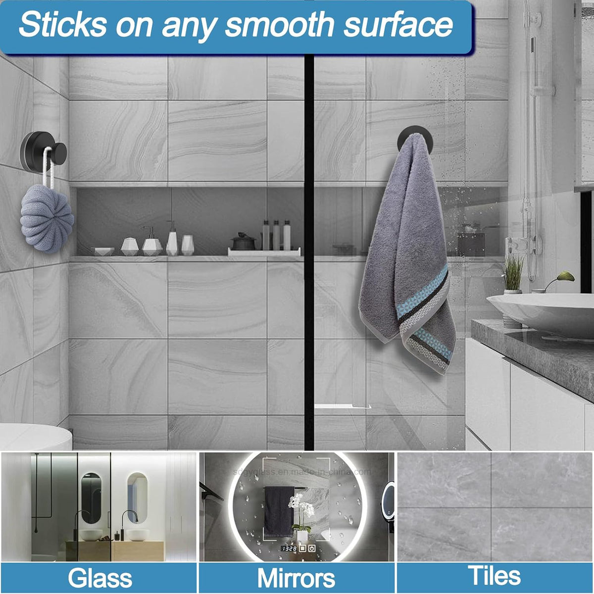 Vacuum Suction Cup Hooks for Shower, Shower Hooks for Inside Shower