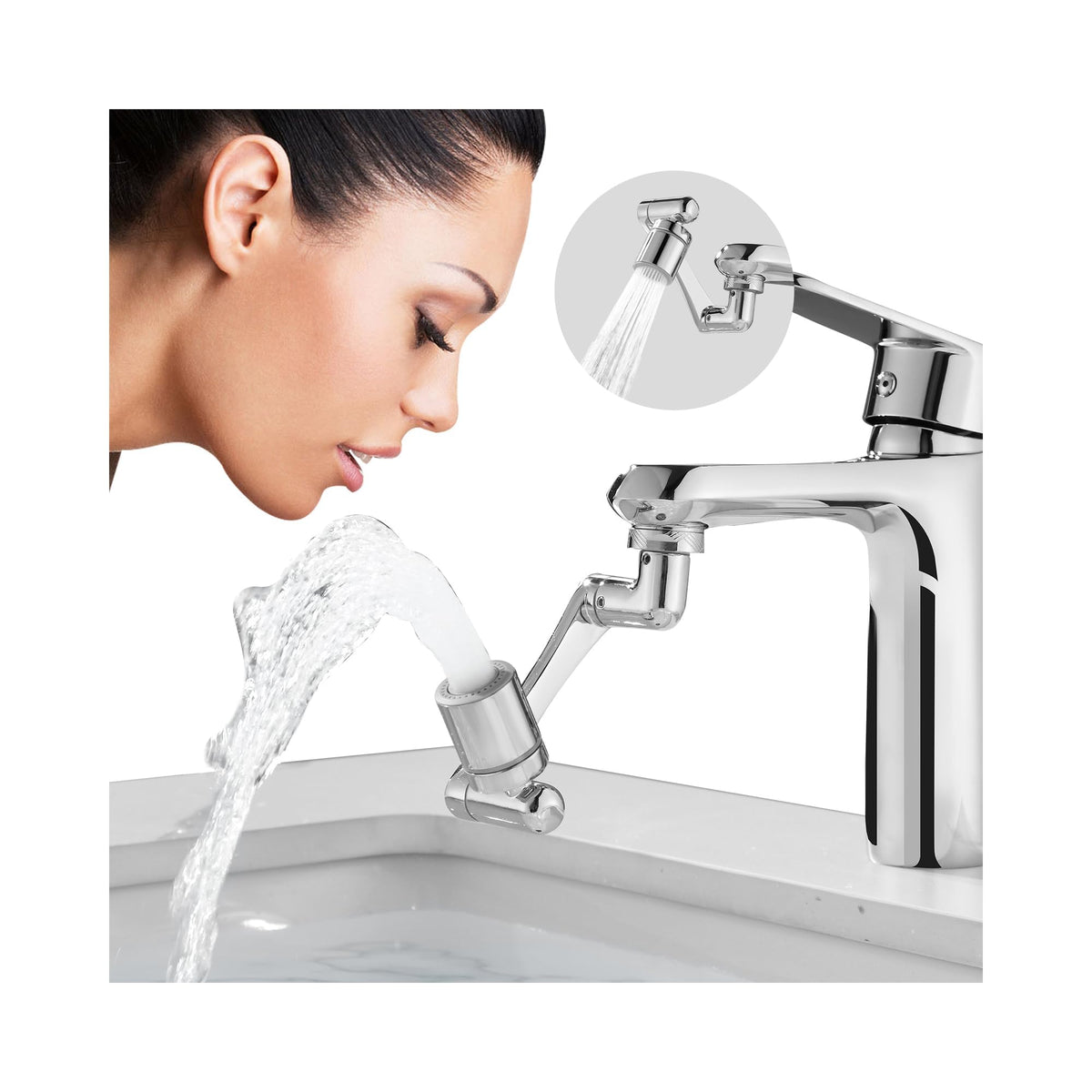 CECEFIN Kitchen Sink Sprayer Hose Attachment for Faucet, 79" Recoil Hose