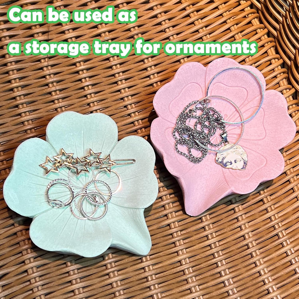 Soap Dish Soap Holder Self-Draining Soap Dish, Resin Bar Soap Holder, Oriental Cherry Flower Shape Soap Tray Soap Saver for Bathroom,Kitchen,Sink,Bathtub,Easy Cleaning and Keep Dry