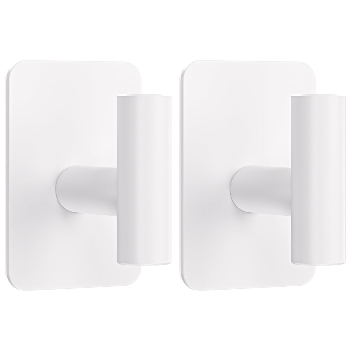 Large Heavy Duty Adhesive Wall Hooks - 26lb Max, Stainless Steel Waterproof Towel Hooks for Hanging Towel, Coat, Robe, Sticky Hooks for Use in Bathroom, Shower, Kitchen, Door(Black, 4 Pack)