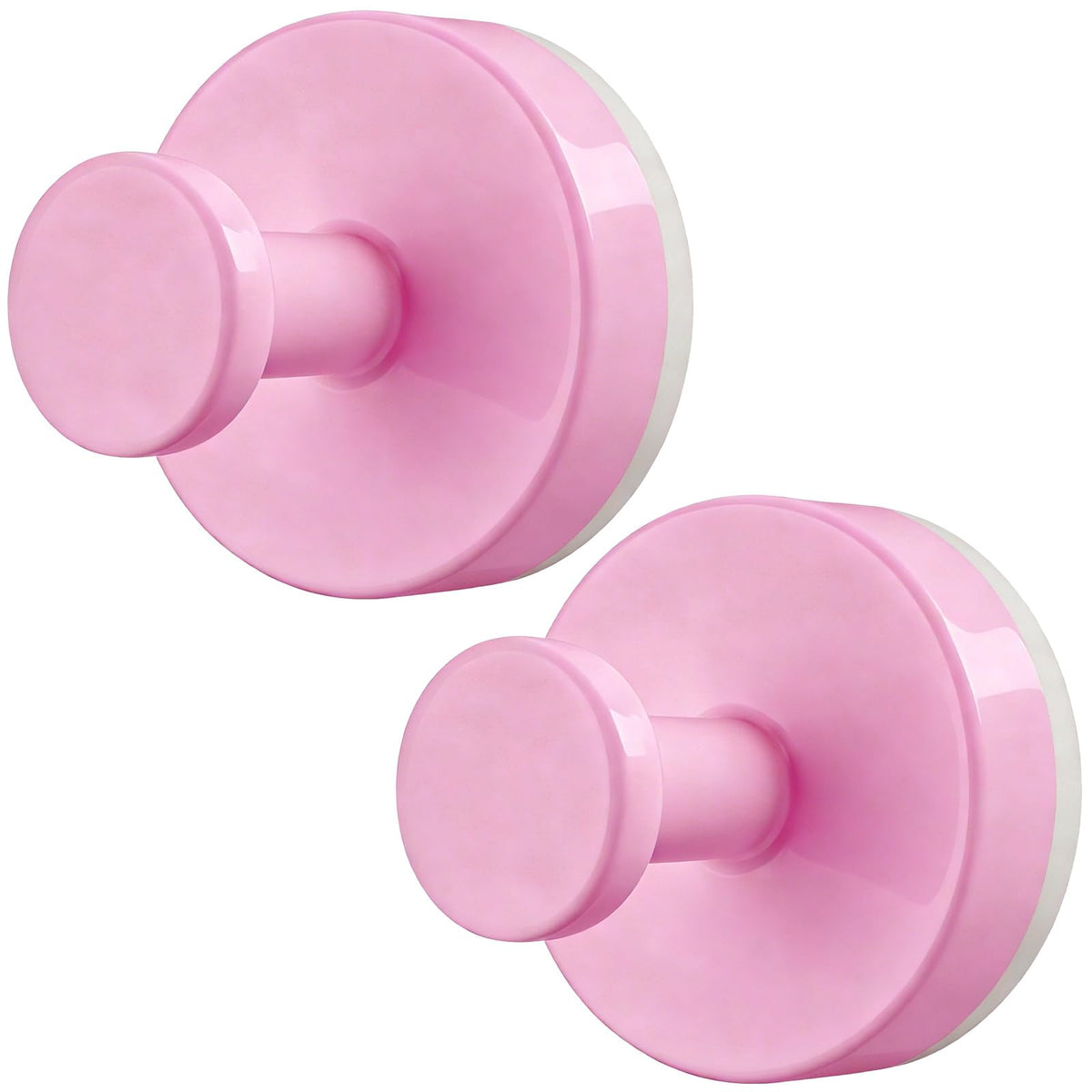Suction Cup Hooks for Shower, 4 PCS No-Drill Towel Holder for Bathrooms Wall, Glass Door, Mirror, Tiles, Kitchen, Hold Robe & Wreath, Hanging up to 15 lbs – Waterproof & Rustproof, Loofah-Silver