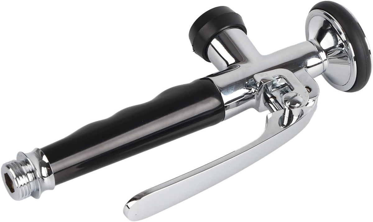 Garosa Faucet Sprayer Pre Rinse Sprayer G1/2" Kitchen Pull Down Faucet Swivel Sink Tap Spout Spray Stainless Steel Kitchen Faucet Spray Valve with Handle Grip Shower Accessories Black