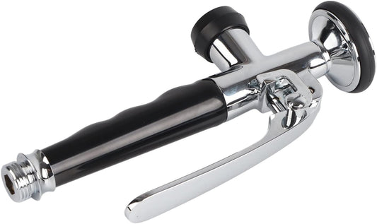 Garosa Faucet Sprayer Pre Rinse Sprayer G1/2" Kitchen Pull Down Faucet Swivel Sink Tap Spout Spray Stainless Steel Kitchen Faucet Spray Valve with Handle Grip Shower Accessories Black