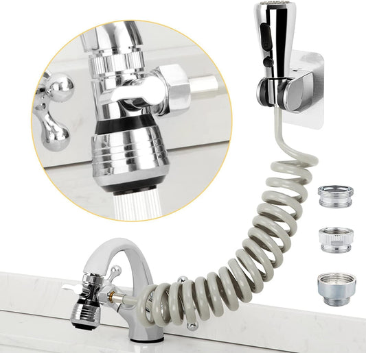 CECEFIN Kitchen Sink Sprayer Hose Attachment for Faucet, 79" Recoil Hose