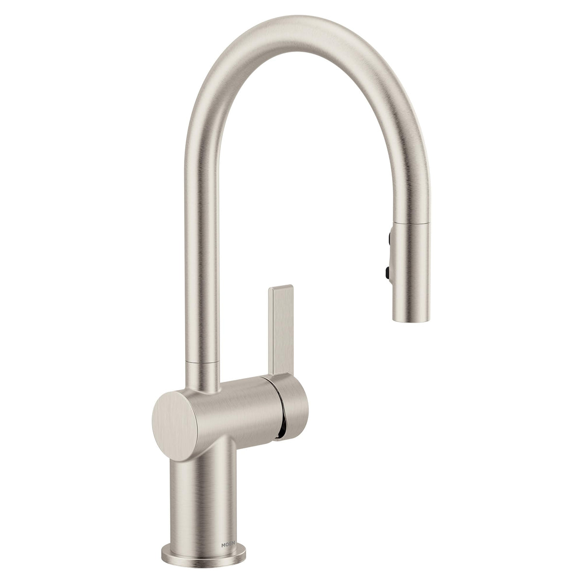 Moen CIA Brushed Gold Pre-Rinse Spring Kitchen Faucet with PowerBoost Pro, 7822BG
