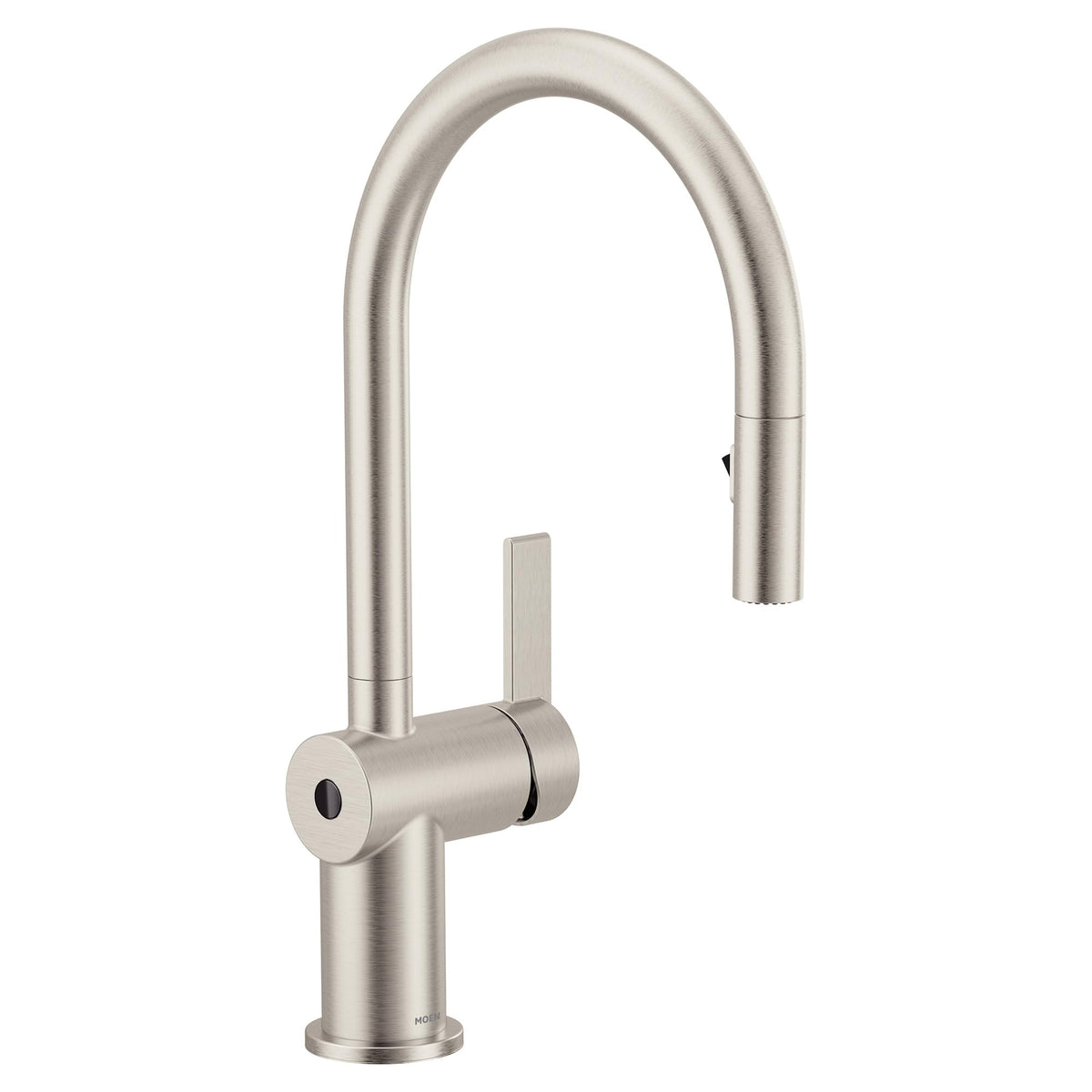 Moen CIA Brushed Gold Pre-Rinse Spring Kitchen Faucet with PowerBoost Pro, 7822BG