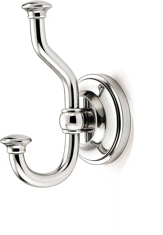 khtumeware 1 Pack 4-1/2 Inch Zinc Alloy Polished Nickel Towel Hooks