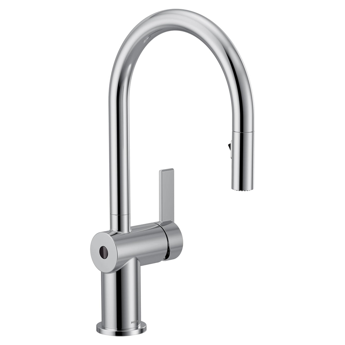 Moen CIA Brushed Gold Pre-Rinse Spring Kitchen Faucet with PowerBoost Pro, 7822BG