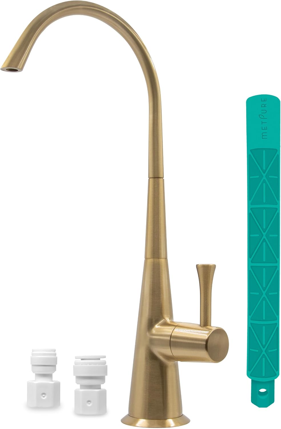 Metpure Non-Air-Gap Brass RO Faucet, Brushed Gold