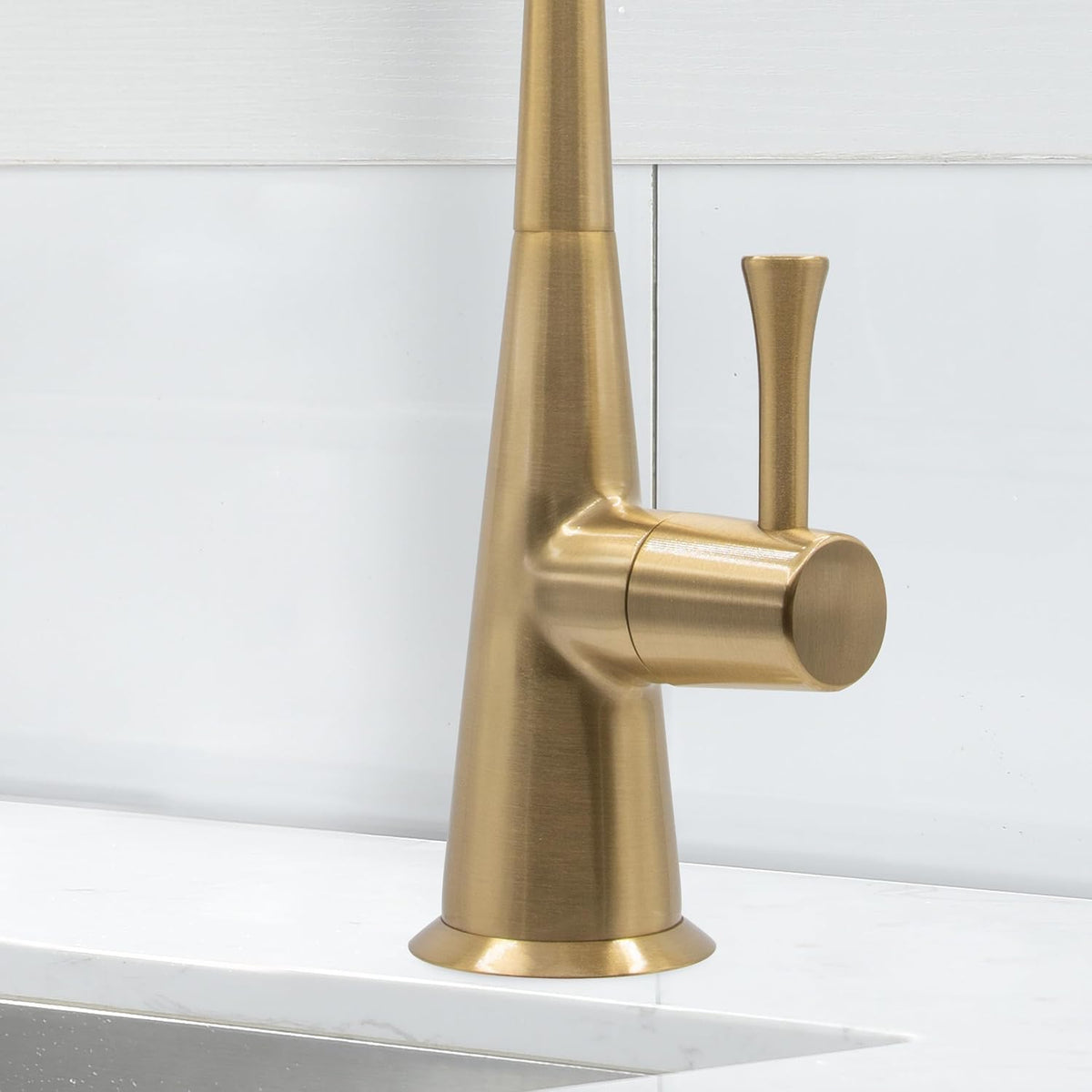 Metpure Non-Air-Gap Brass RO Faucet, Brushed Gold