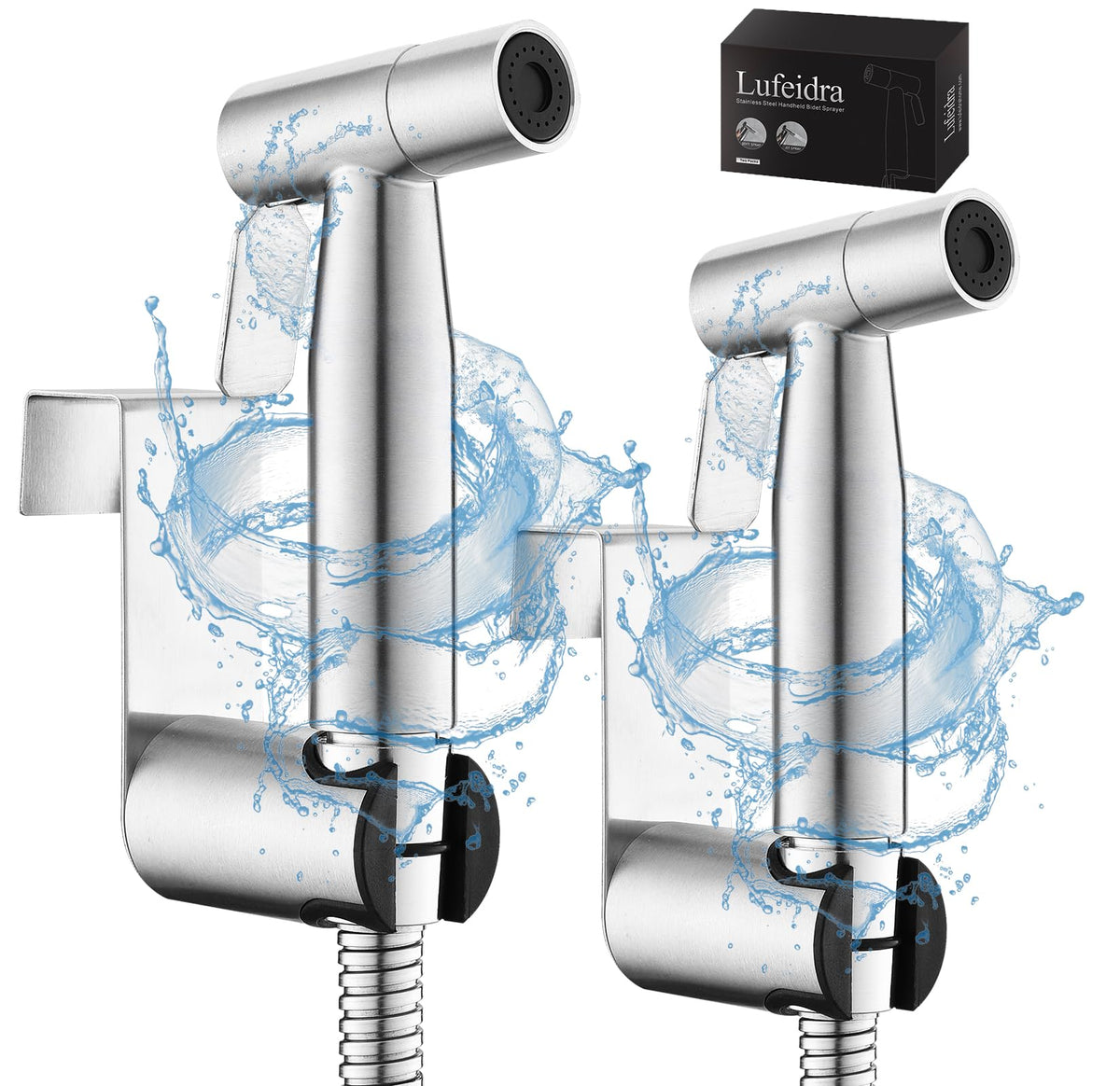 LUFEIDRA Handheld Bidet Sprayer, Adjustable Water Pressure, RV Toilet Use